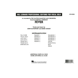 Fever (Key: G min) - Conductor Score (Full Score)